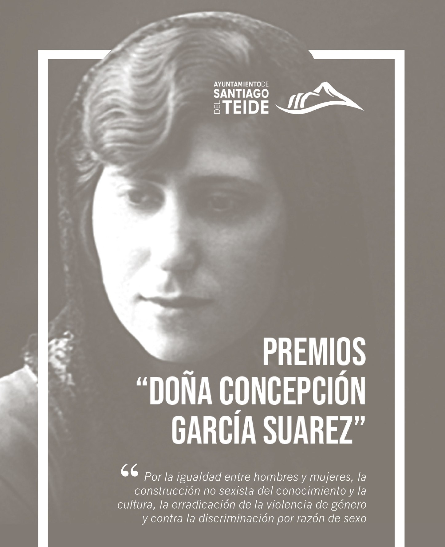 Cartel de los premios Doña Concepción García Suarez